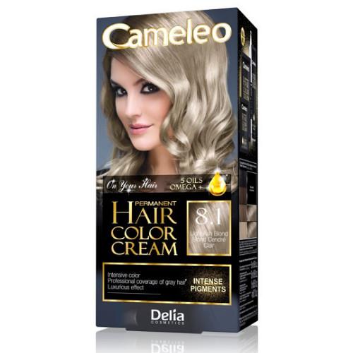 Miniaturka artykułu - DELIA CAMELEO OMEGA+ 8.1 LIGHT ASH BLOND Farba do włos&oacute;w, 1opak.