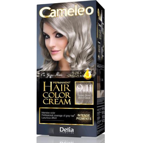 Miniaturka artykułu - DELIA CAMELEO OMEGA+ 9.11 FROZEN BLOND Farba do włos&oacute;w, 1opak.