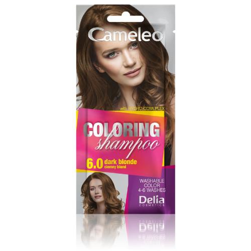 Miniaturka artykułu - DELIA CAMELEO Szampon koloryzujący 6.0 ciemny blond, 40ml