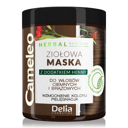 Miniaturka artykułu - CAMELEO - ZIOŁOWA - Maska do włos&oacute;w ciemnych i brązowych, 250ml 
