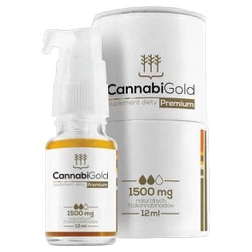 Miniaturka artykułu - CannabiGold Premium 1500 Olej, 12 ml