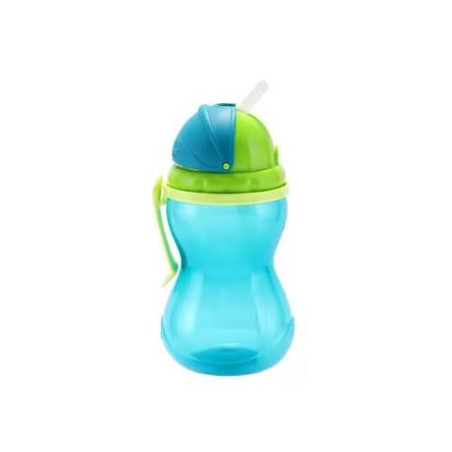 Miniaturka artykułu - CANPOL BABIES Bidon sportowy ze składaną rurką 370ml niebieski 12m+ 56/113