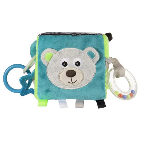 Miniaturka artykułu - CANPOL BABIES  Pluszowa kostka sensoryczna Bears 68/073