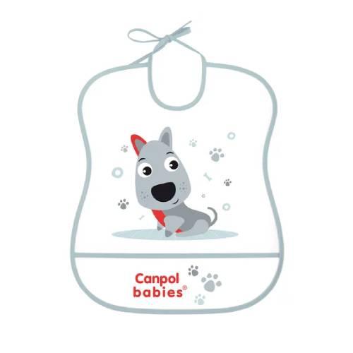 Canpol Babies Śliniak zmywalny miękki Cute animals 2/919