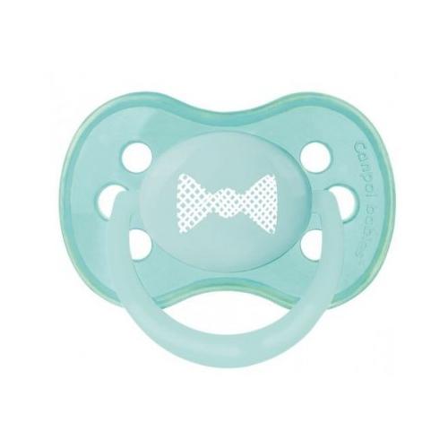 Miniaturka artykułu - CANPOL BABIES Smoczek uspokajający 18m+ Miętowy 22/418
