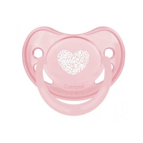Miniaturka artykułu - CANPOL BABIES Smoczek uspokajający 6- 18m Pastelove, R&oacute;żowy 22/420