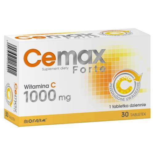 Miniaturka artykułu - CeMax Forte 1g - 30 tabletek