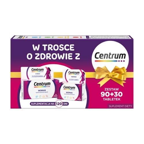 Miniaturka artykułu - Centrum Woman Zestaw, 120 tabl. - witaminy dla kobiet