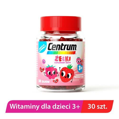 Miniaturka artykułu - Centrum Żelki smak truskawkowo- malinowy - 30szt.