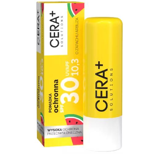 Miniaturka artykułu - CERA+ SOLUTIONS Pomadka ochronna SPF30 o zapachu arbuza