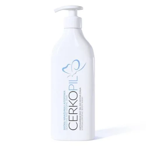Miniaturka artykułu - Cerkopil Hipoalergiczny żel do mycia ciała, 400 ml