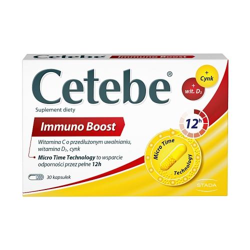 Miniaturka artykułu - Cetebe Immuno Boost, 30 kaps. USZKODZONE OPAKOWANIE TEKTUROWE