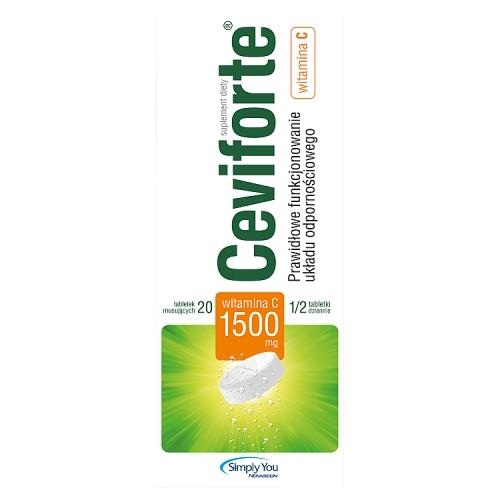 Miniaturka artykułu - Ceviforte C1500 - 20 tabletek musujących