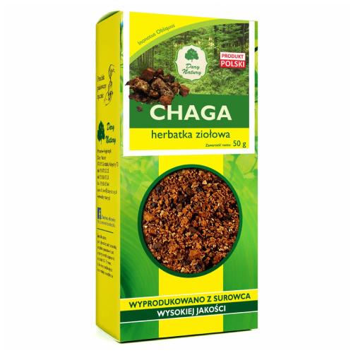 Miniaturka artykułu - Dary Natury Chaga herbatka ziołowa, 50 g
