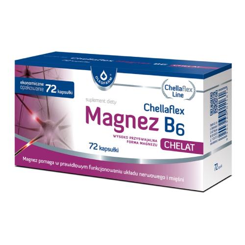 Miniaturka artykułu - Chellaflex Magnez B6 - 72 kapsułki