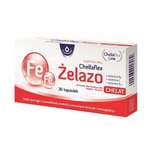 Miniaturka artykułu - Chellaflex żelazo, 36 kapsułek