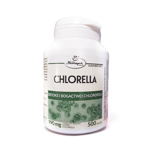 Miniaturka artykułu - Chlorella, 500 tabl.