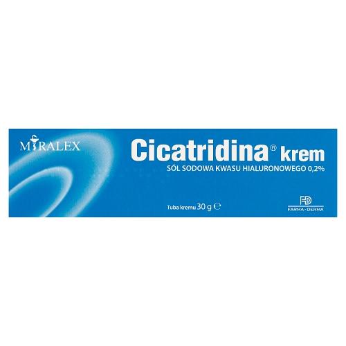 Miniaturka artykułu - CICATRIDINA 0,2 % krem do stosowania zewnętrznego, 30 g