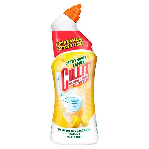 Miniaturka artykułu - CILLIT Kamień i rdza Płyn do czyszczenia toalet - cytrynowy, 750ml