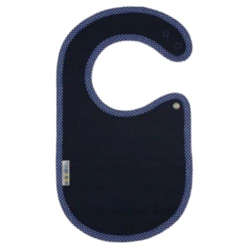 Miniaturka artykułu - Clickbibs Śliniak granat-groszki białe