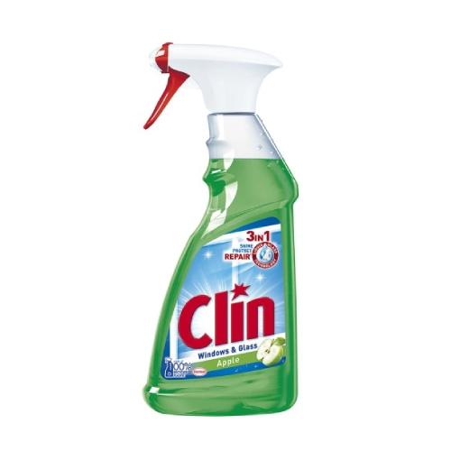 Miniaturka artykułu - CLIN Apple Płyn do mycia powierzchni szklanych, 500ml