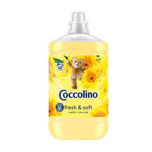 Miniaturka artykułu - COCCOLINO Fresh & Soft Płyn do płukania tkanin koncentrat Happy Yellow, 1,7 l USZKODZONE/WGNIECIONE OPAKOWANIE