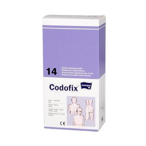 Miniaturka artykułu - Matopat Codofix 14 Elastyczna siatka opatrunkowa na klatkę piersiową, biodra, brzuch  14 cm x 1 m, 1 szt.