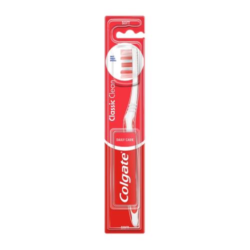 Miniaturka artykułu - Colgate Classic Clean Szczoteczka do zęb&oacute;w miękka, 1 szt.