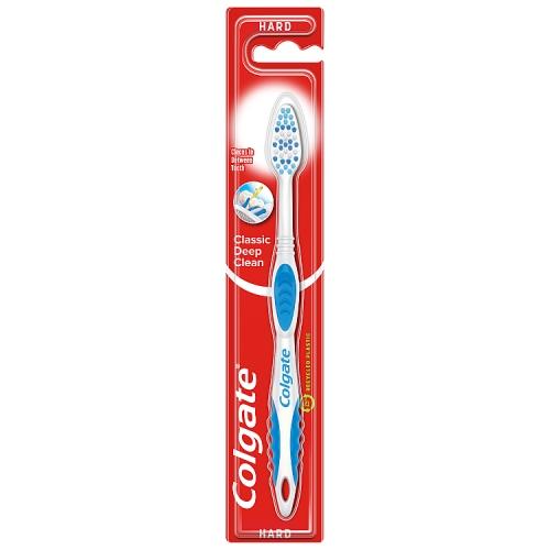 Miniaturka artykułu - Colgate Classic Clean Szczoteczka do zęb&oacute;w twarda, 1 szt.