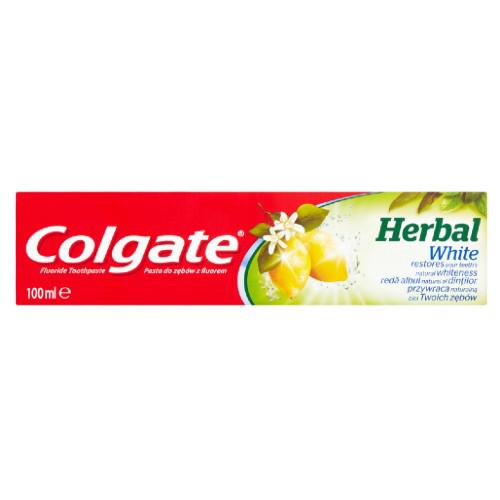 Miniaturka artykułu - COLGATE Herbal white Pasta do zęb&oacute;w - 100 ml (26801)