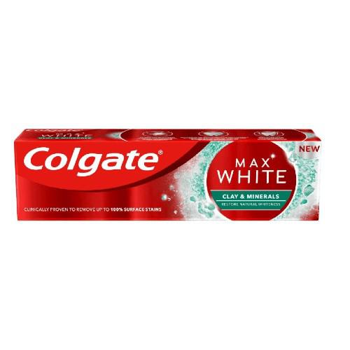 Miniaturka artykułu - COLGATE MAX WHITE Clay & Minerals Pasta do zęb&oacute;w, 75ml
