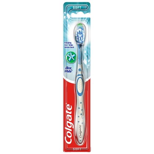 Miniaturka artykułu - Colgate Max White Soft Szczoteczka do zęb&oacute;w miękka, 1 szt.