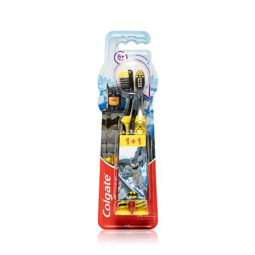Miniaturka artykułu - COLGATE Szczoteczka do zęb&oacute;w Soft BATMAN 6+, 2szt.