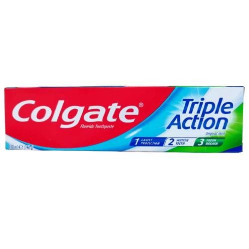 Miniaturka artykułu - COLGATE Triple Action Pasta do zęb&oacute;w z fluorem, 100ml