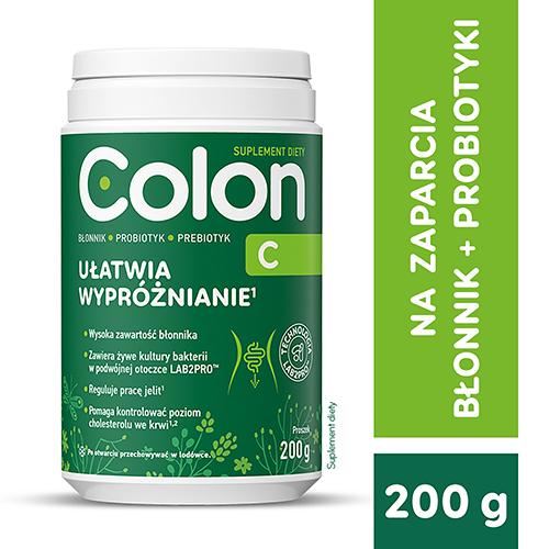 Miniaturka artykułu - Colon C błonnik, 200 g - suplement diety 