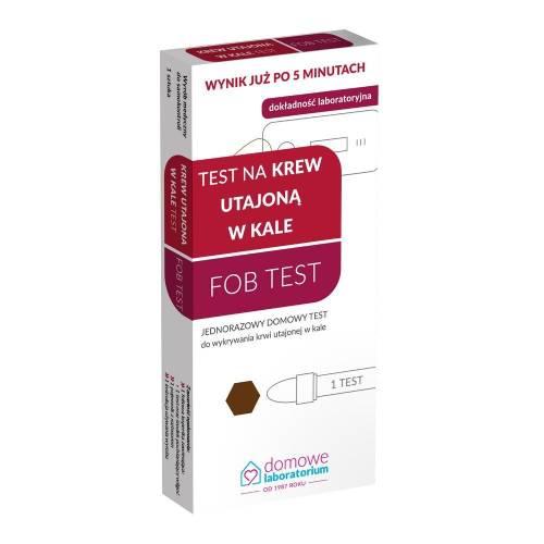 Miniaturka artykułu - Domowe Laboratorium Test na krew utajoną w kale Fob Test, 1 szt.