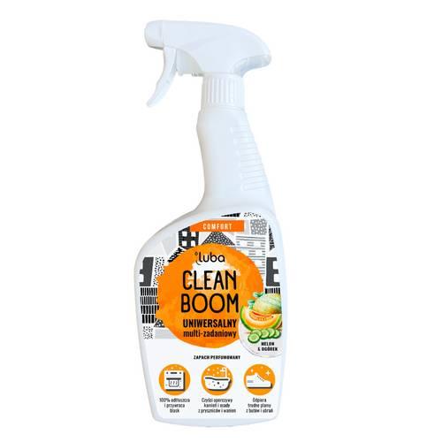 Miniaturka artykułu - LUBA COMFORT Clean Boom Uniwersalny płyn do czyszczenia - Melon & Og&oacute;rek, 600 ml