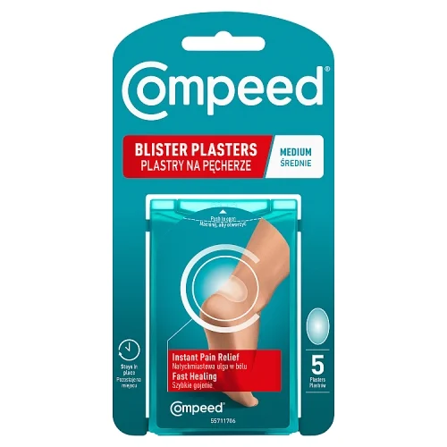 Miniaturka artykułu - Compeed Plastry na pęcherze średnie, 5 szt.