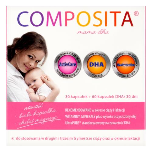 Miniaturka artykułu - Composita Mama DHA, 30 + 60 kaps.