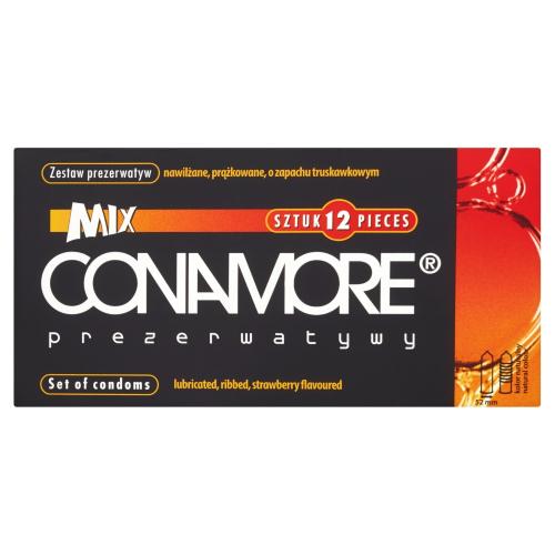 Miniaturka artykułu - CONAMORE Mix Prezerwatywy zestaw - 12 sztuk