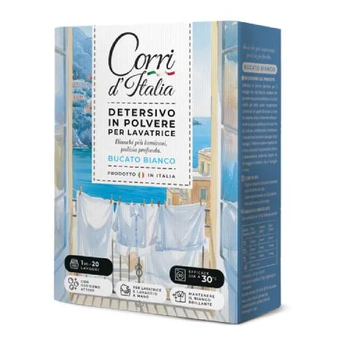 Miniaturka artykułu - Corri d'Italia Proszek do prania białych tkanin, 1 kg