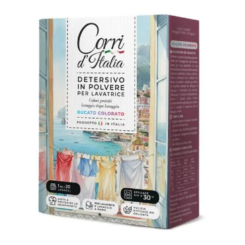 Miniaturka artykułu - Corri d'Italia Proszek do prania kolorowych tkanin, 1 kg
