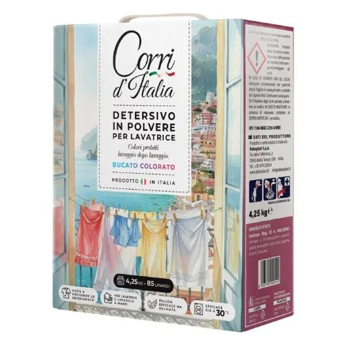 Miniaturka artykułu - Corri d'Italia Proszek do prania kolorowych tkanin, 4,25 kg