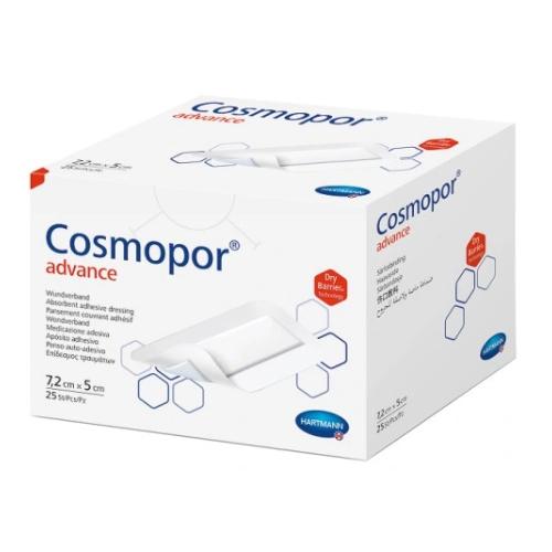 Miniaturka artykułu - Cosmopor Advance Opatrunki jałowe 7,2x5cm, 25 szt. USZKODZONE OPAKOWANIE