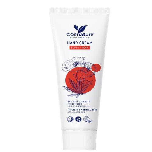 Miniaturka artykułu - COSNATURE Naturalny krem do rąk z makiem i olejem konopnym, 75 ml