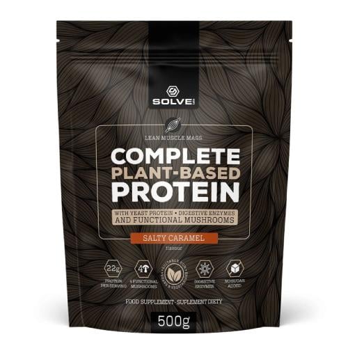 Miniaturka artykułu - Solve Labs Complete Plant-Based Protein Wegańskie białko o smaku słonego karmelu, 500 g