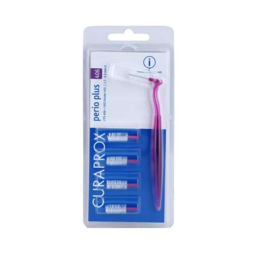 Miniaturka artykułu - CURAPROX CPS PERIO PLUS 408 - Uchwyt ze szczoteczką + 4 szczoteczki 