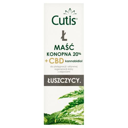 Miniaturka artykułu - CUTIS Ł ŁUSZCZYCA maść konopna 20% + CBD - 120ml