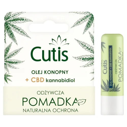 Miniaturka artykułu - CUTIS Odżywcza pomadka konopna do ust + CBD, 5 g