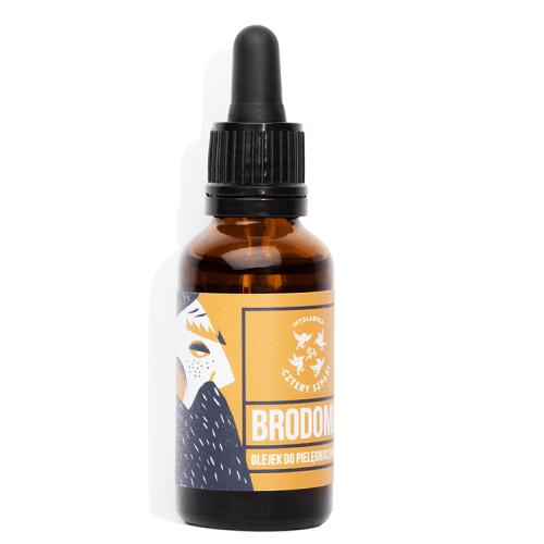 Miniaturka artykułu - CZTERY SZPAKI (4szpaki) Olejek do pielęgnacji brody i zarostu Brodomir, 30ml